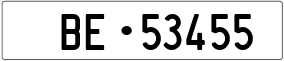 Trailer License Plate